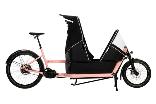 TESTBIKE cluuv® e-cargo in RAL 3015 (ROSA) inkl. Zubehör*