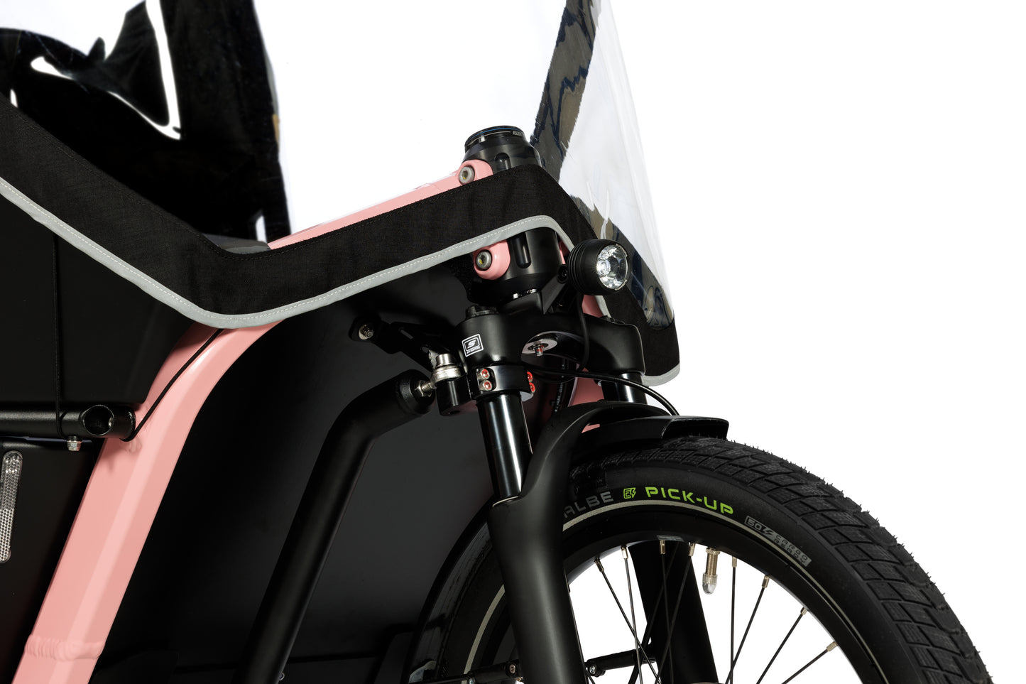 TESTBIKE cluuv® e-cargo in RAL 3015 (ROSA) inkl. Zubehör*